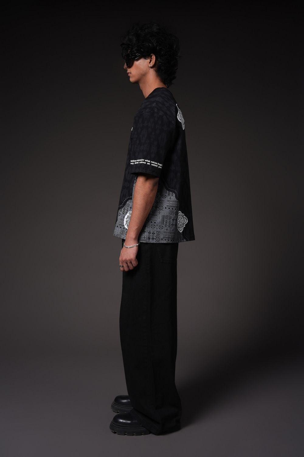Split Terrain Streetwear Oversized T-Shirt