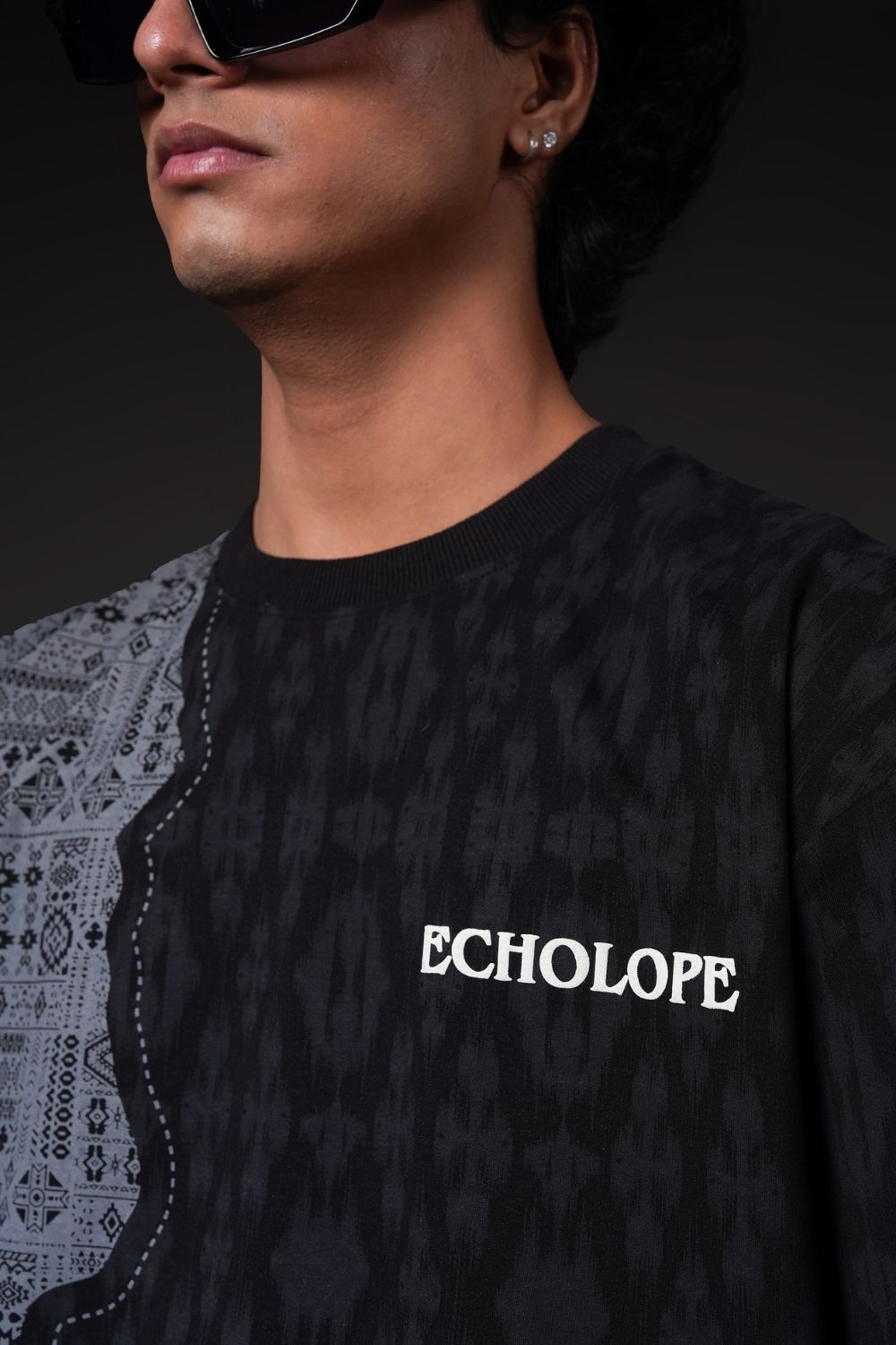 Split Terrain Streetwear Oversized T-Shirt