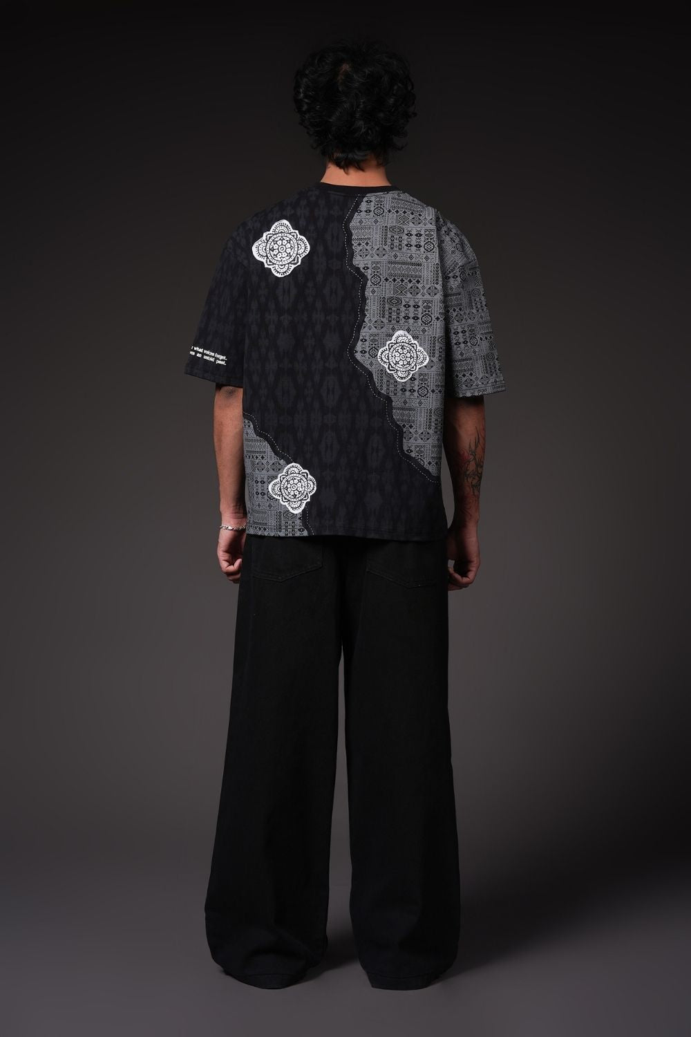 Split Terrain Streetwear Oversized T-Shirt