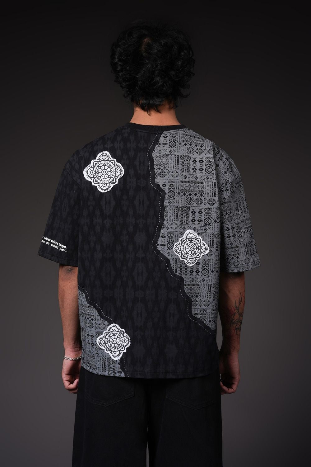 Split Terrain Streetwear Oversized T-Shirt
