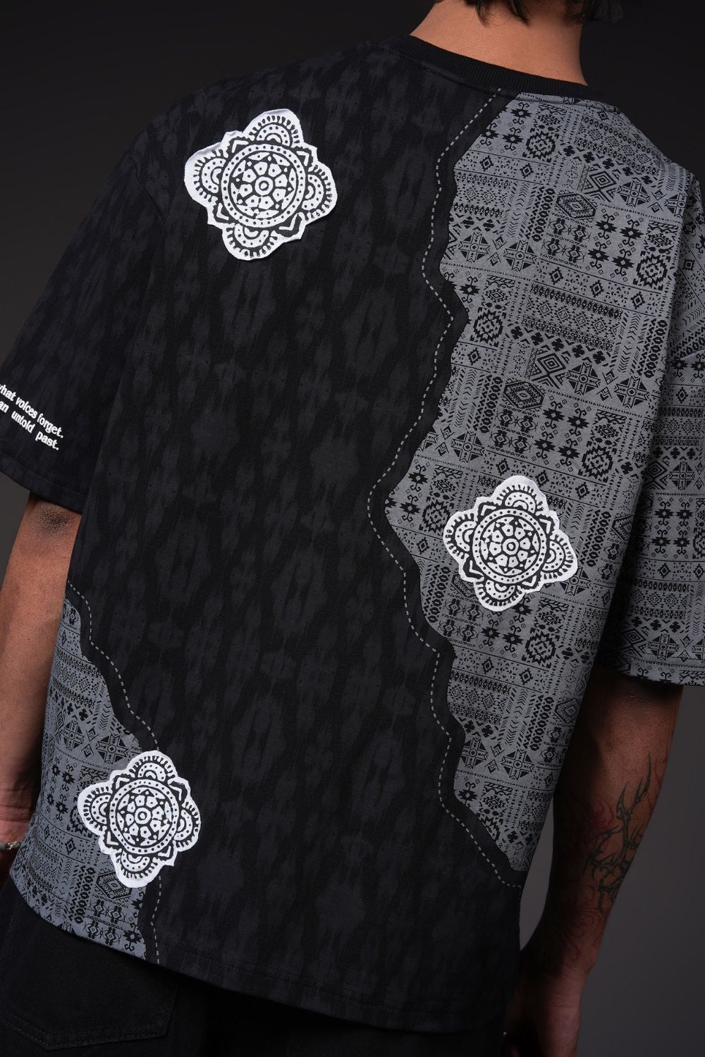 Split Terrain Streetwear Oversized T-Shirt