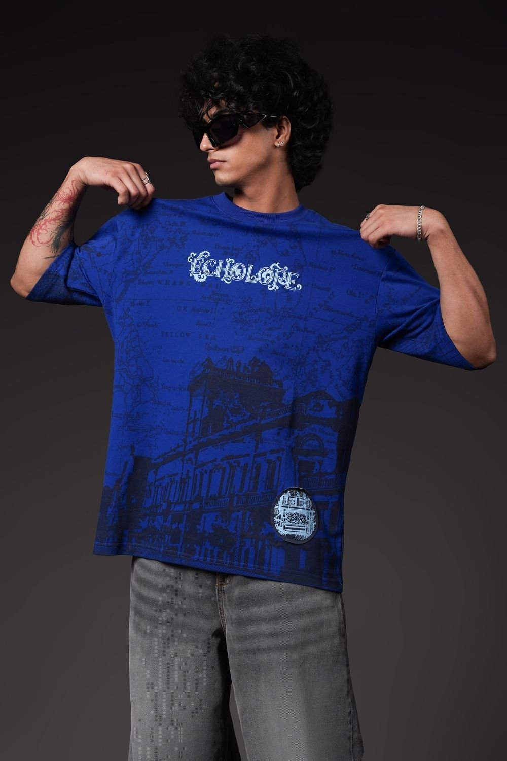 Midnight Streetwear Oversized T-Shirt - Echolope