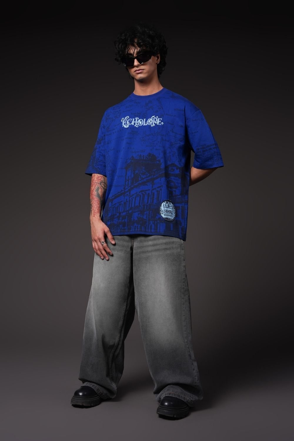 Midnight Streetwear Oversized T-Shirt - Echolope