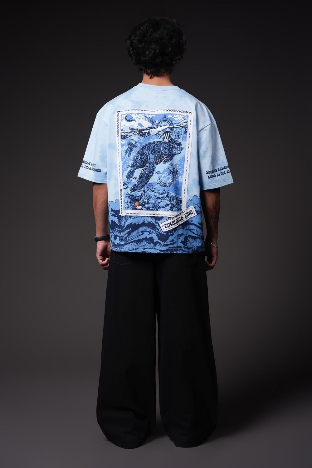 Timeless Tide Oversized Graphic T-Shirt - Echolope
