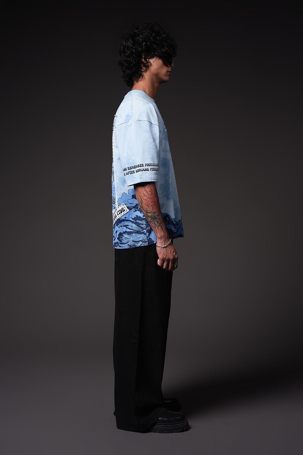 Timeless Tide Oversized Graphic T-Shirt - Echolope
