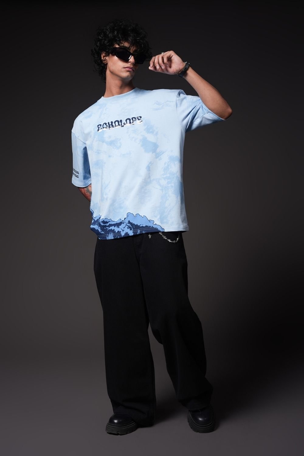Timeless Tide Oversized Graphic T-Shirt - Echolope