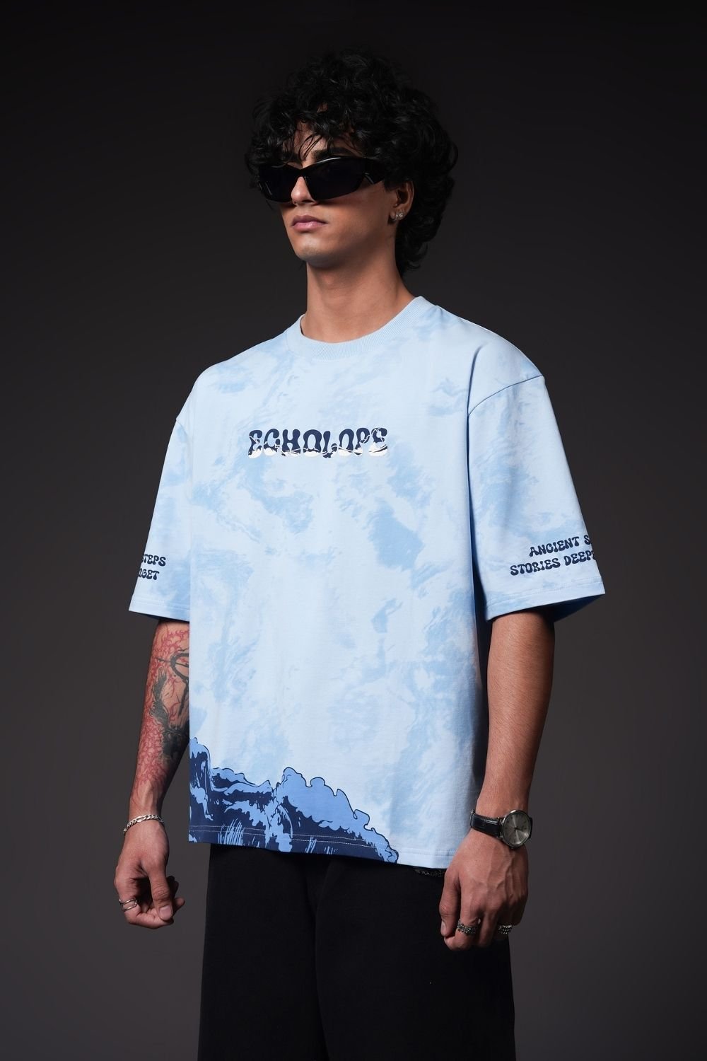 Timeless Tide Oversized Graphic T-Shirt - Echolope