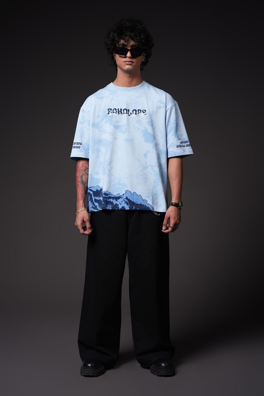Timeless Tide Oversized Graphic T-Shirt - Echolope