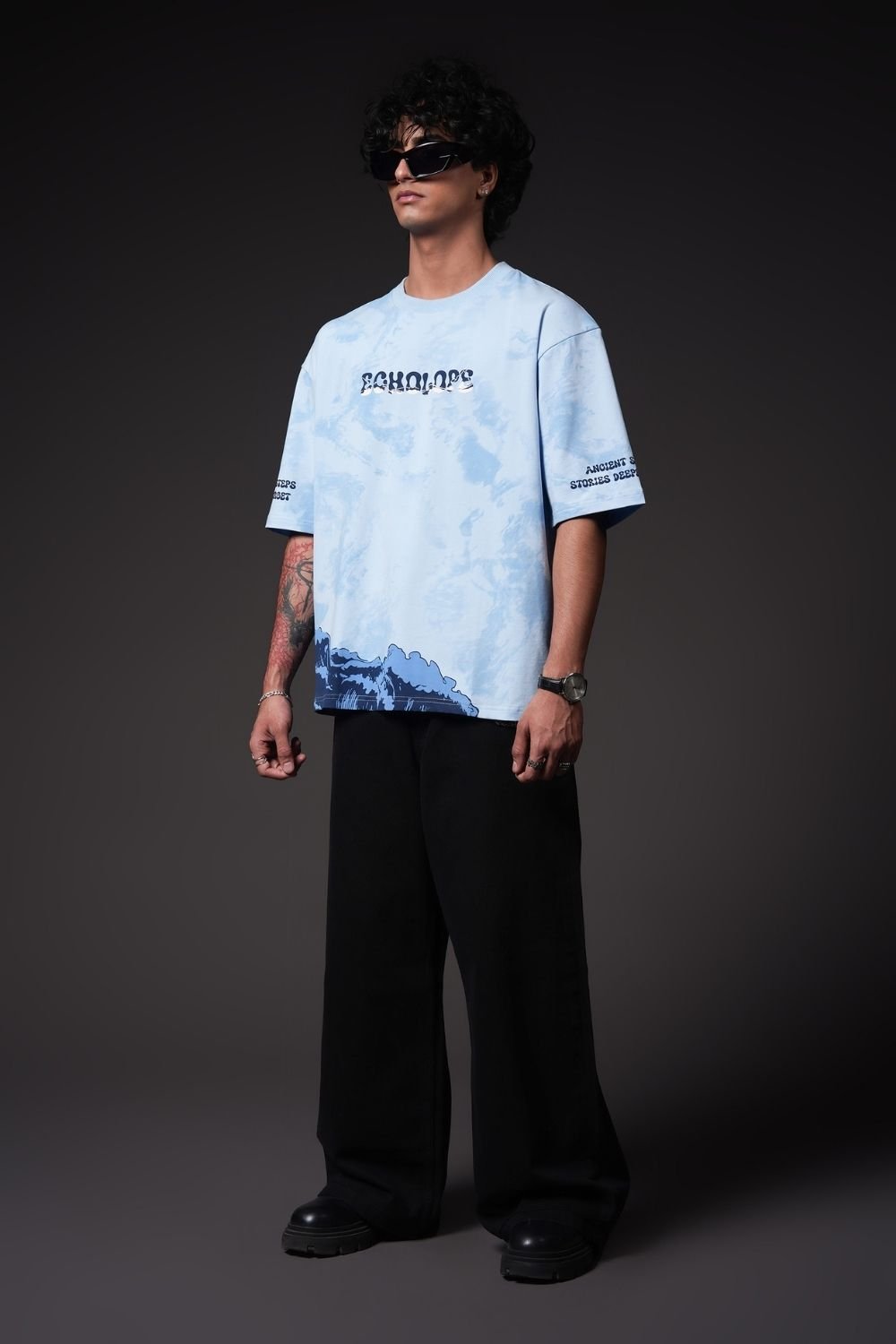 Timeless Tide Oversized Graphic T-Shirt - Echolope