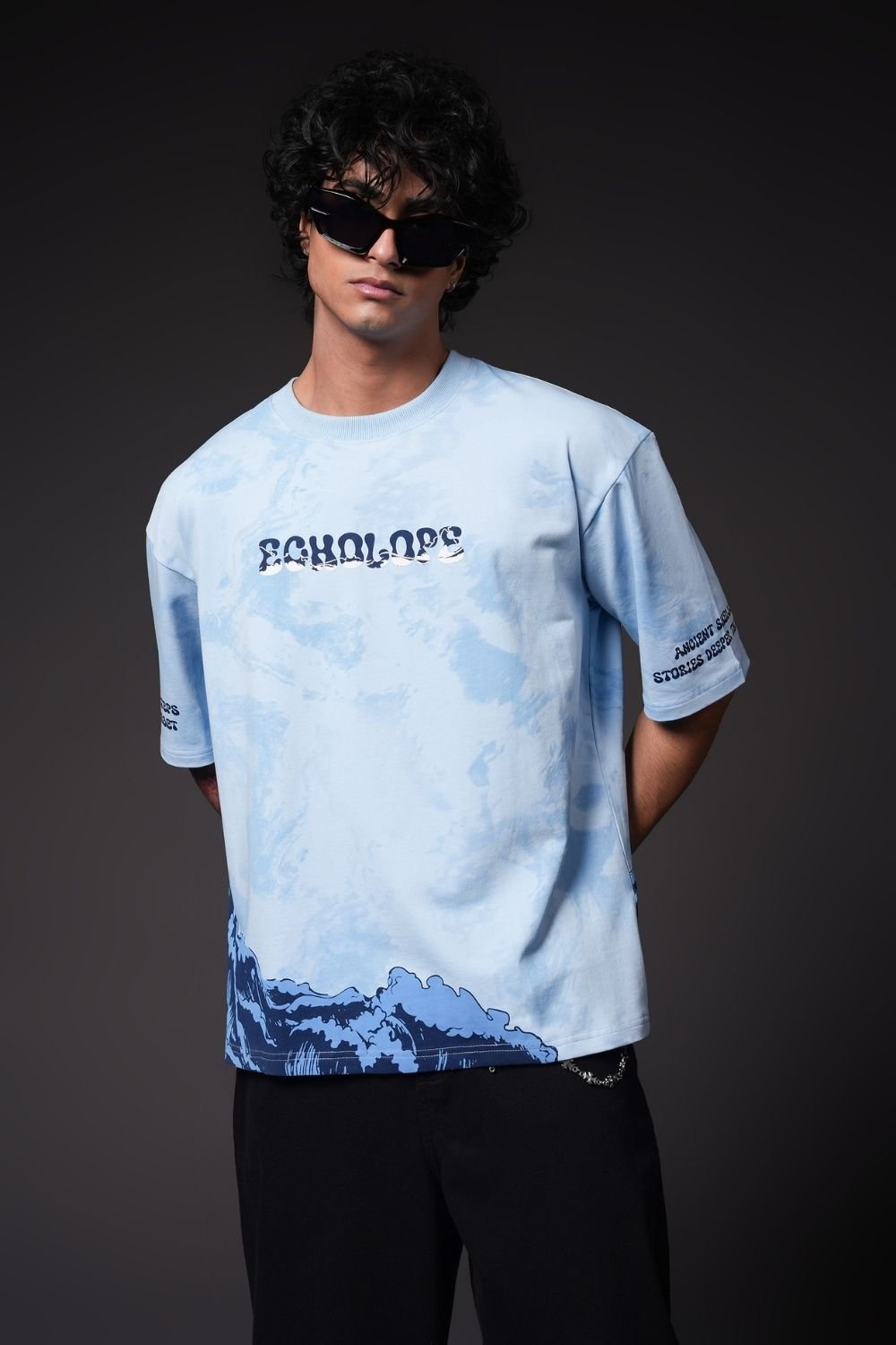 Timeless Tide Oversized Graphic T-Shirt - Echolope