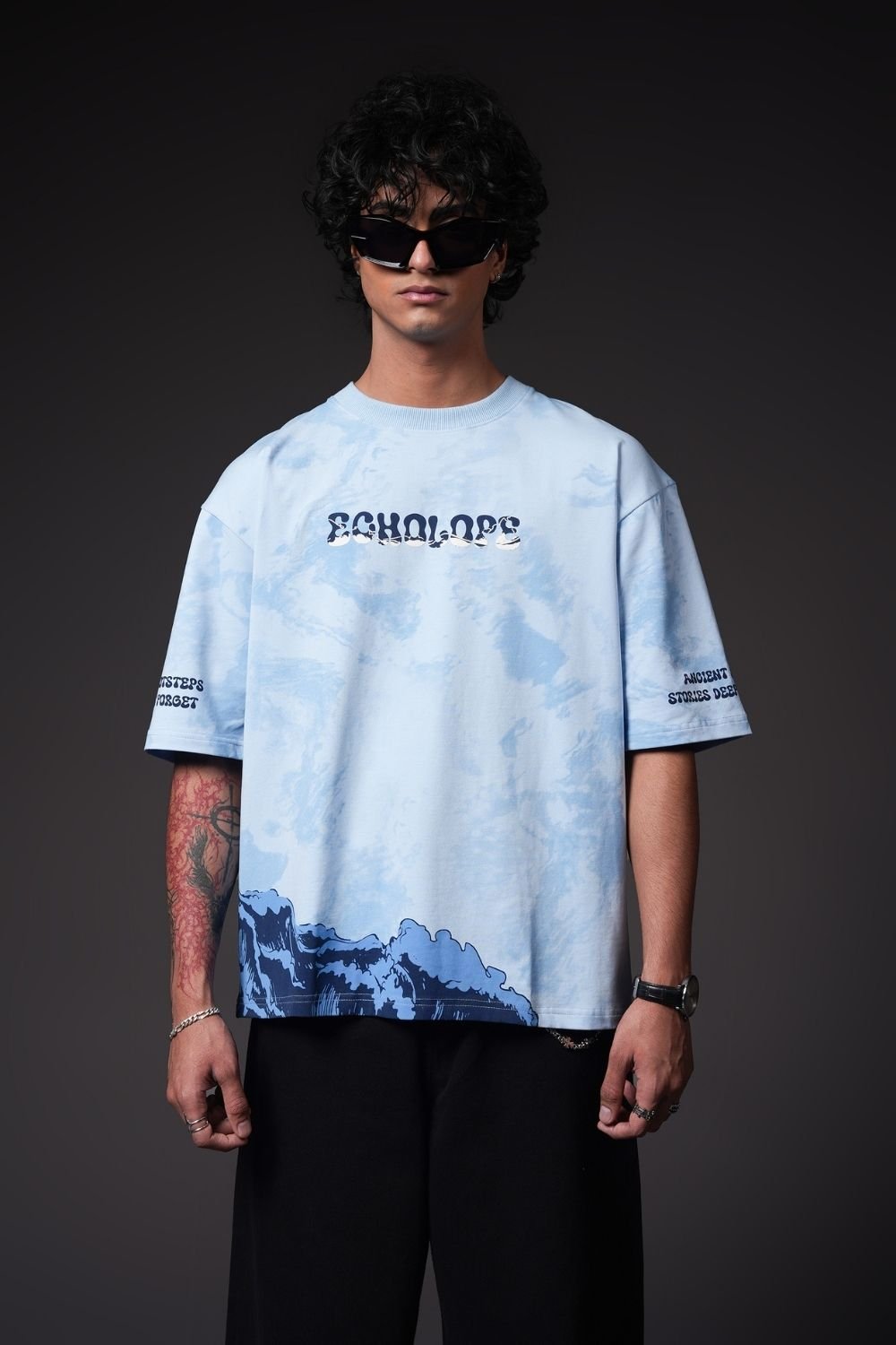 Timeless Tide Oversized Graphic T-Shirt - Echolope