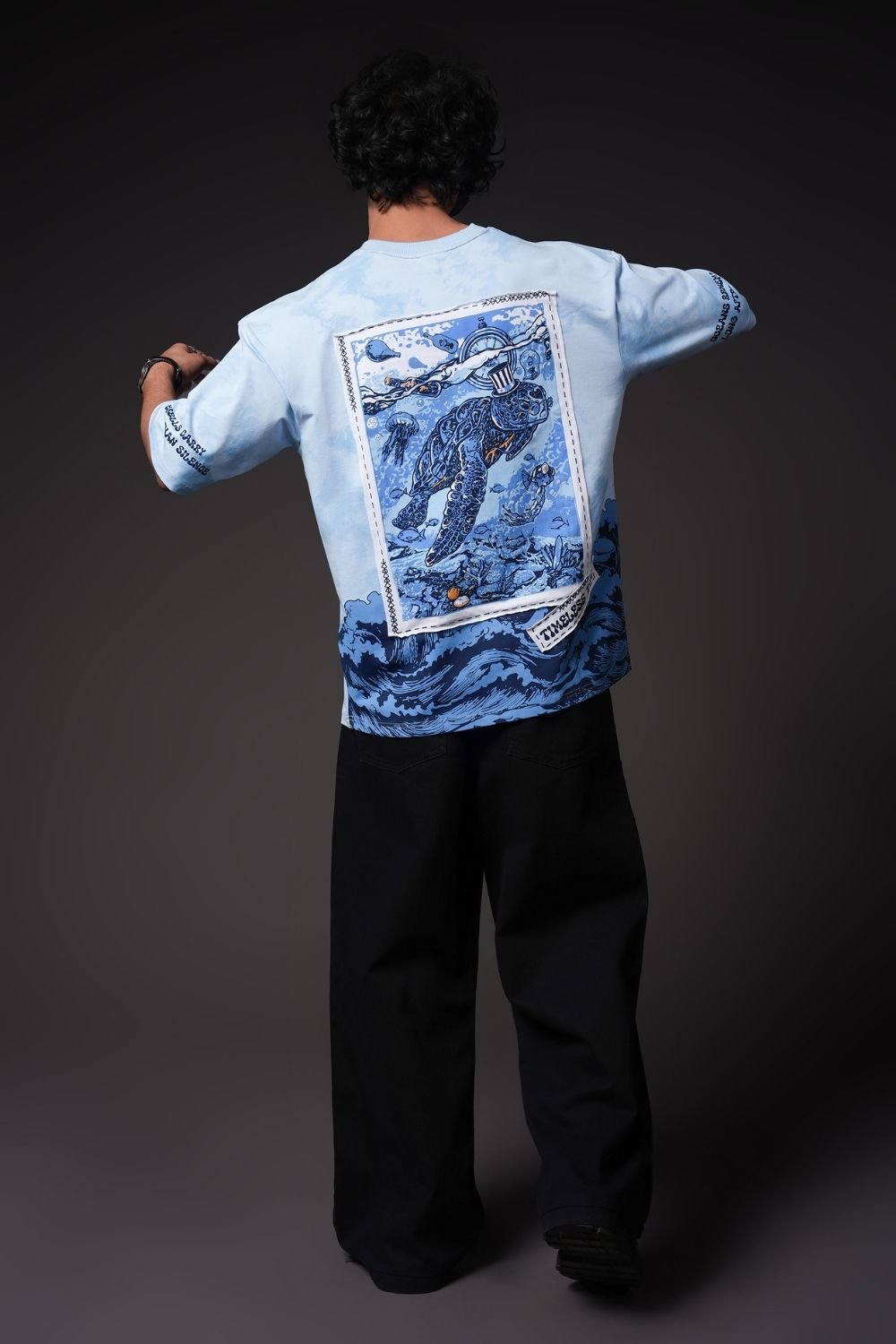 Timeless Tide Oversized Graphic T-Shirt - Echolope