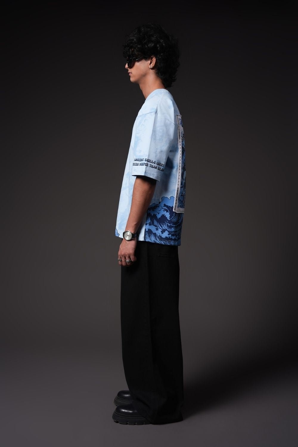 Timeless Tide Oversized Graphic T-Shirt - Echolope